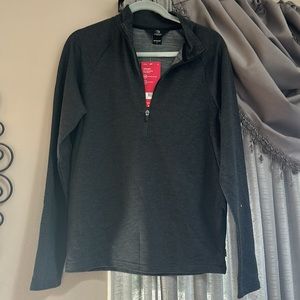 Mpg small grey half zip men’s hoodie